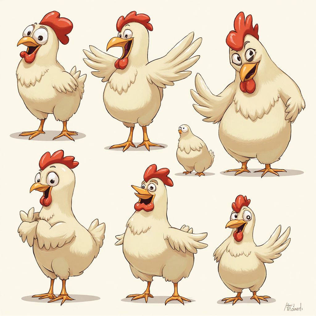 Chicken Road Character Design