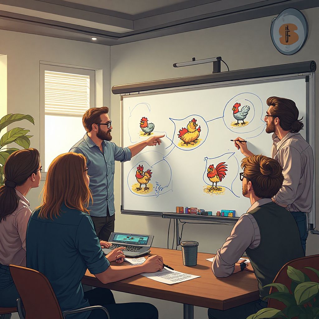 Chicken Road Team Brainstorming